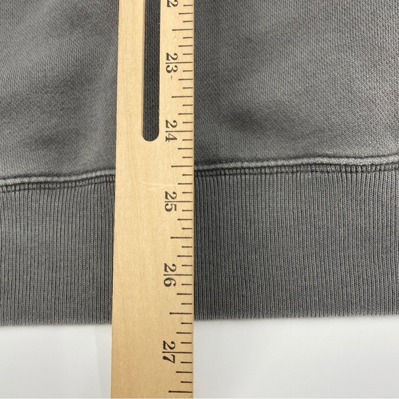 Abercrombie Fitch Sweatshirt Mens Large Gray Oversized Fleece Funnel Neck Casual - Picture 7 of 10